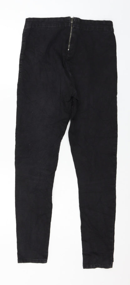 Crop Womens Black  Denim Jegging Jeans Size 10 L27 in
