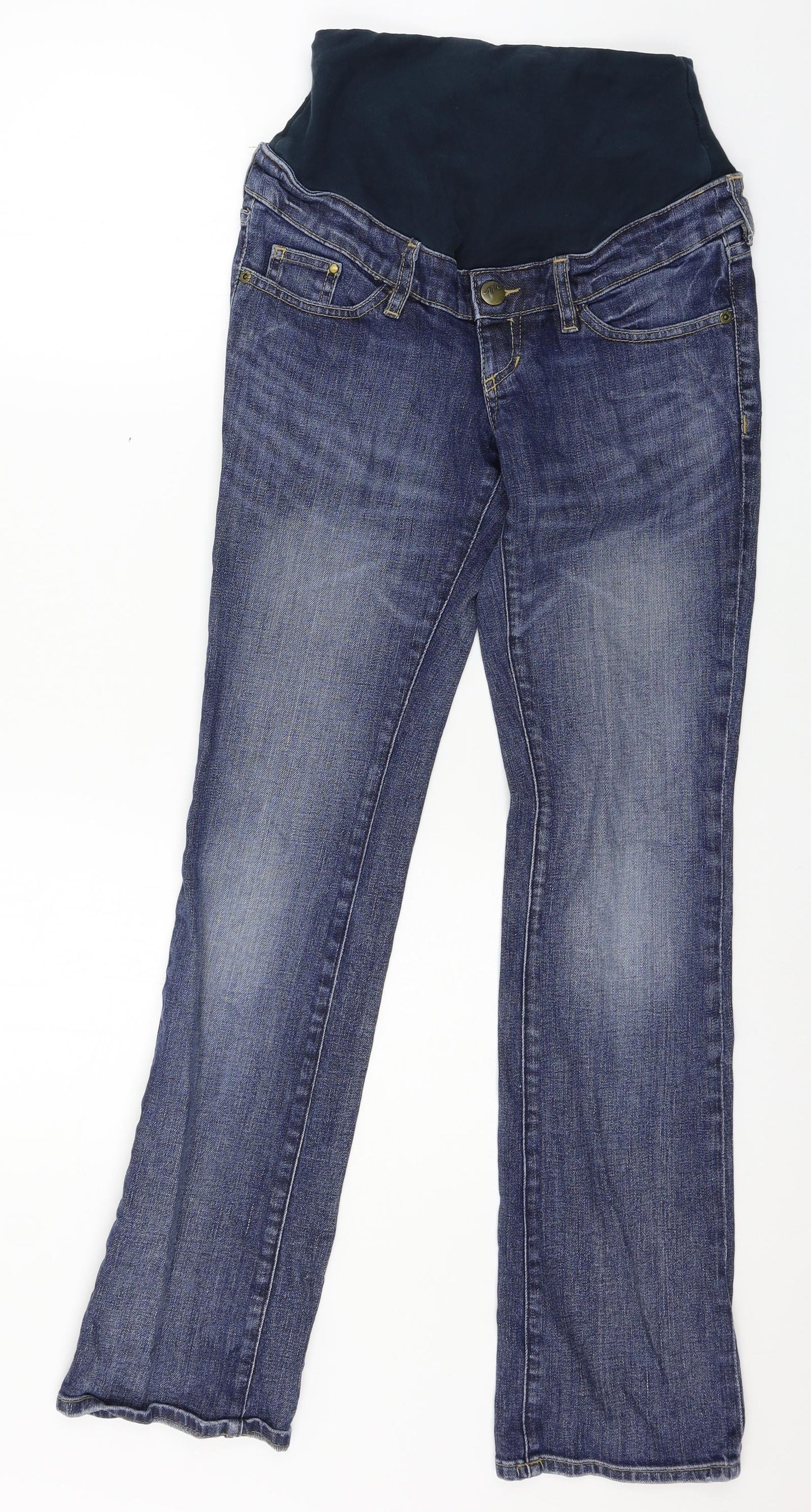 Womens UK Size 8 H&M Regular Fit Straight Blue Jeans
