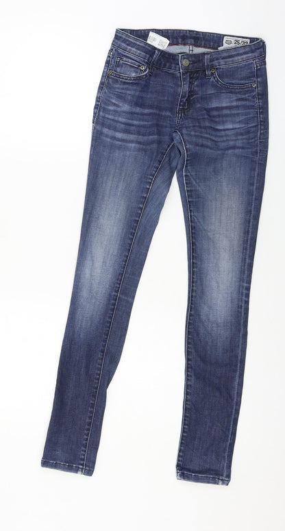 Crocker Womens Blue  Denim Skinny Jeans Size 25 in L32 in