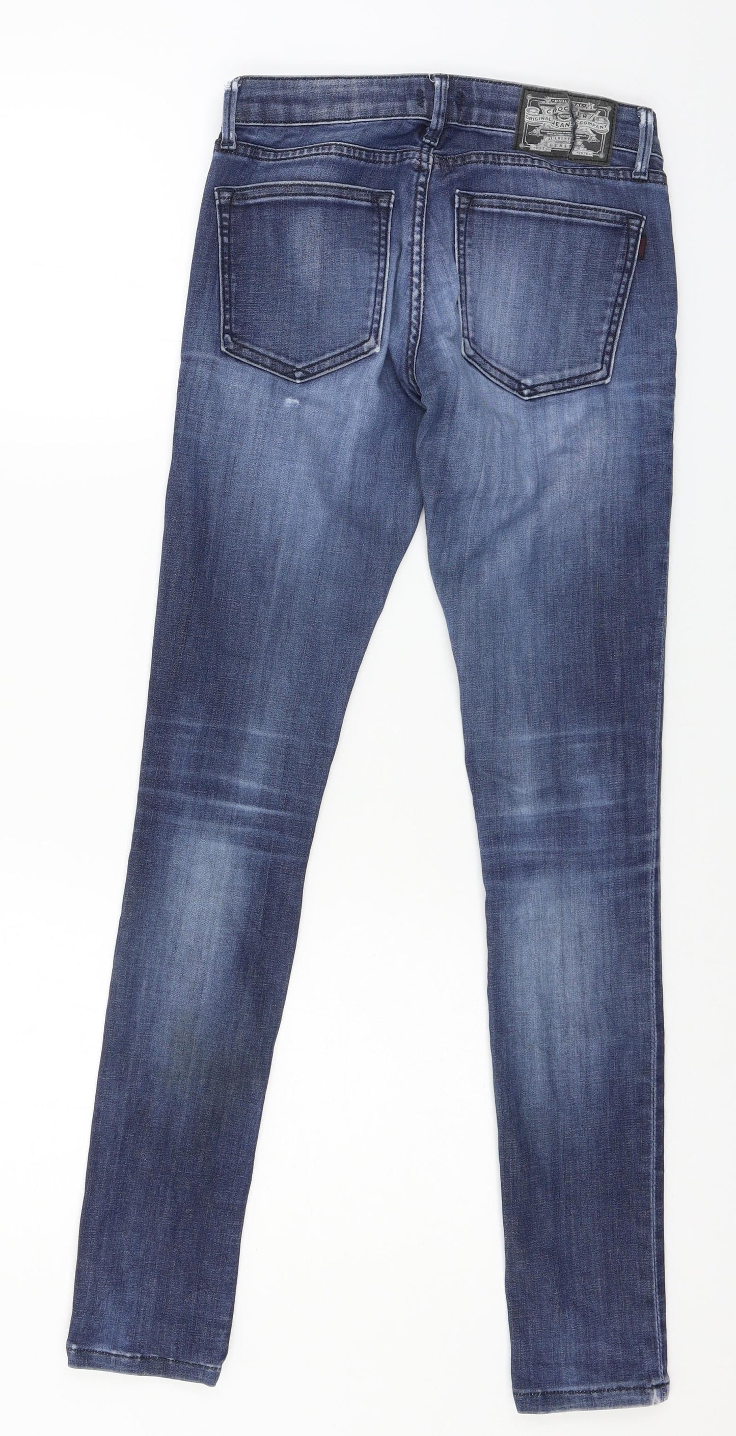 Crocker Womens Blue  Denim Skinny Jeans Size 25 in L32 in