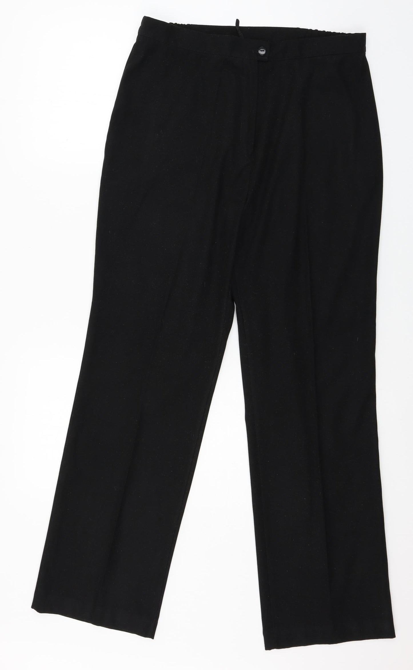 Womens UK Size 14 Agenda Regular Fit  Black Trousers