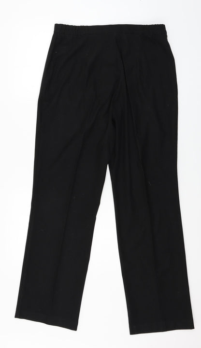 Womens UK Size 14 Agenda Regular Fit  Black Trousers