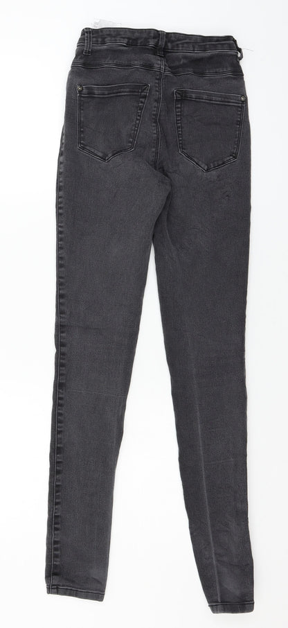 Only Womens Grey  Denim Skinny Jeans Size S L29 in