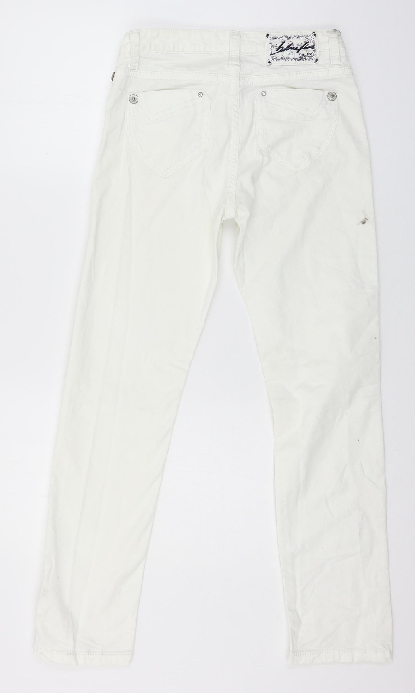 Blue Free Womens White  Denim Skinny Jeans Size 27 in L29 in