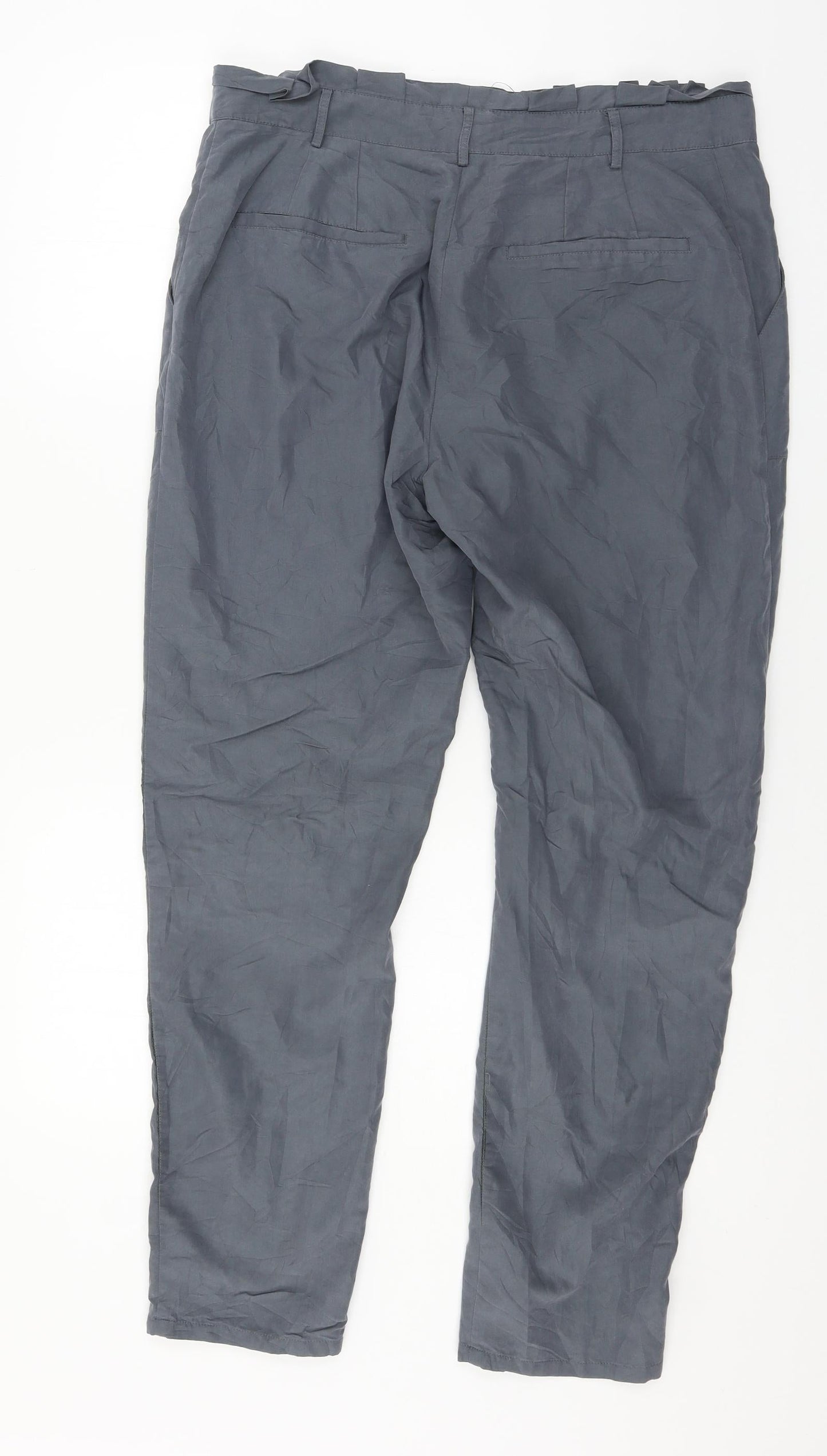 Womens UK Size 14 Kiabi Regular Fit  Blue Trousers