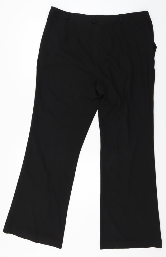 Tyler Womens Black   Trousers  Size 16 L29 in