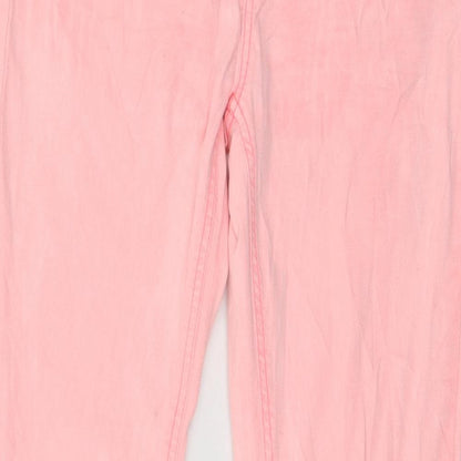 Womens UK Size 28 in Review Regular Fit Skinny Pink Jeans