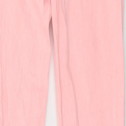 Womens UK Size 28 in Review Regular Fit Skinny Pink Jeans