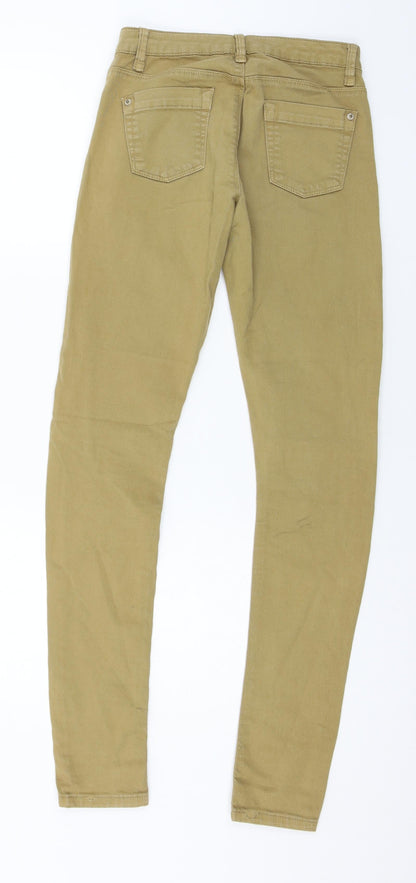 Topshop Womens Brown  Denim Skinny Jeans Size 26 in L32 in