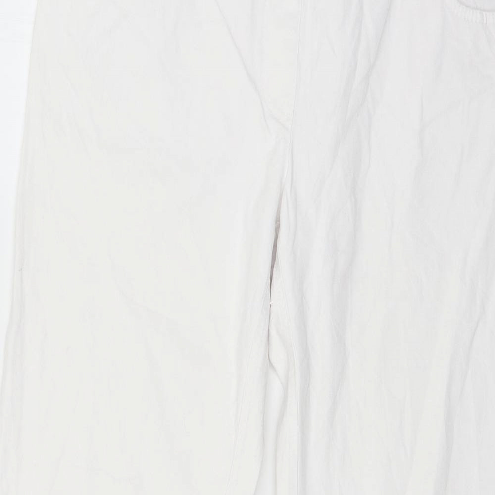 Womens UK Size 40 in Preworn Regular Fit Straight White Jeans