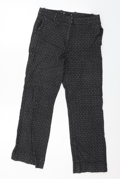 Womens UK Size 28 in H&M Regular Fit  Black Trousers