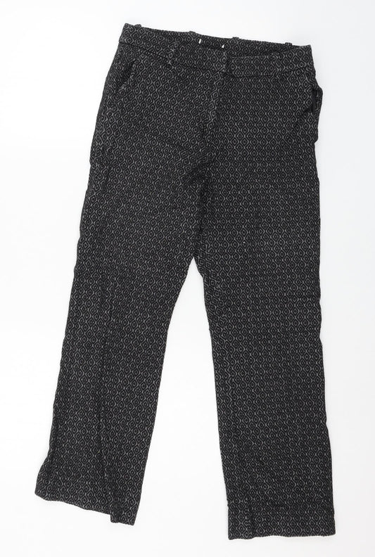Womens UK Size 28 in H&M Regular Fit  Black Trousers
