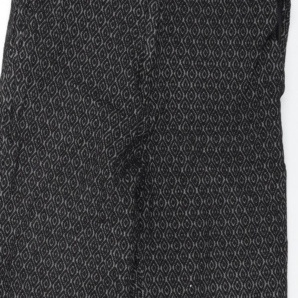 Womens UK Size 28 in H&M Regular Fit  Black Trousers