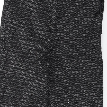 Womens UK Size 28 in H&M Regular Fit  Black Trousers