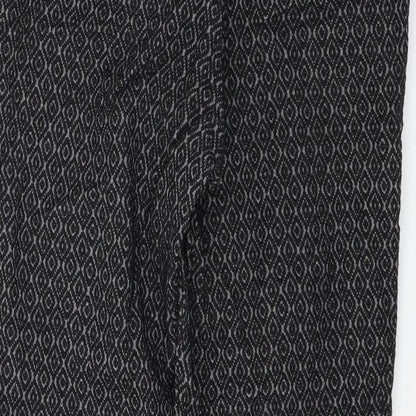 Womens UK Size 28 in H&M Regular Fit  Black Trousers