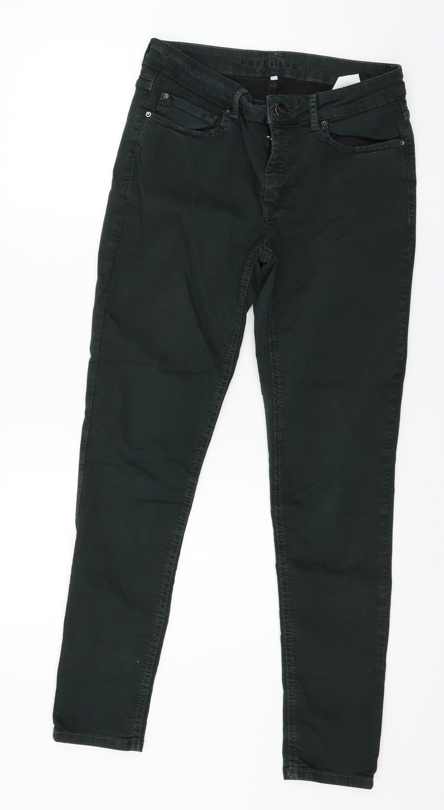 Hallhuber Womens Green  Denim Skinny Jeans Size 10 L28 in