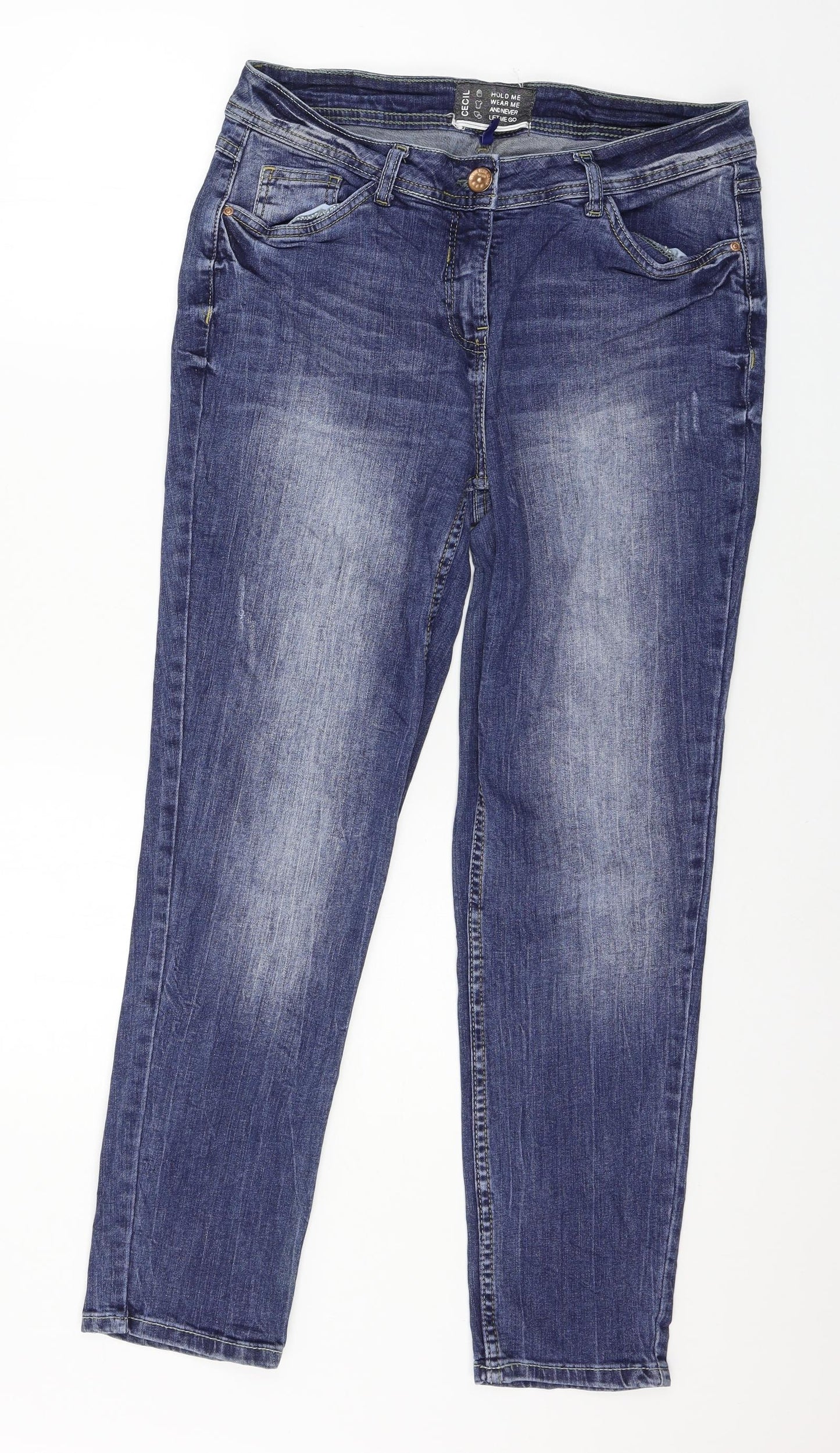 Cecil Mens Blue  Denim Straight Jeans Size 30 in L27 in