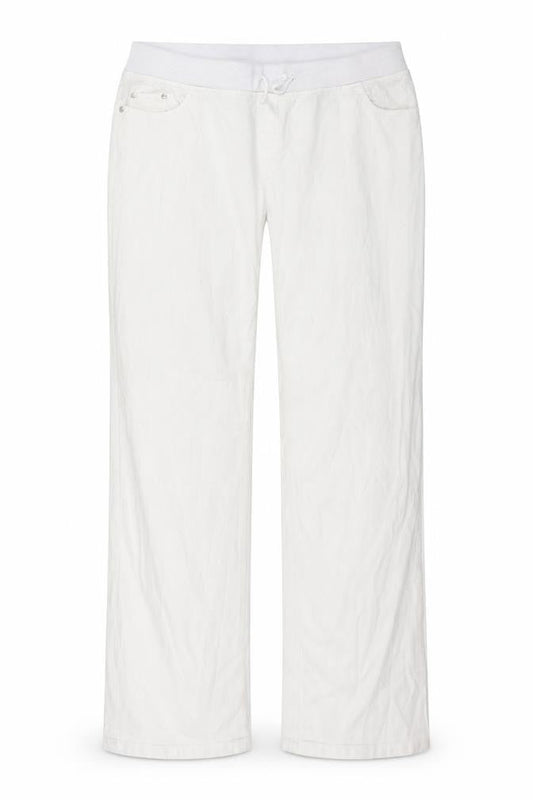Womens White  Denim Wide-Leg Jeans Size 40 in L29 in