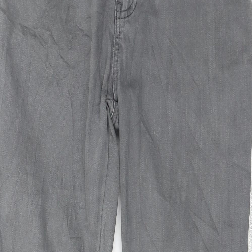 Blue Monkey Womens Grey Striped Denim Skinny Jeans Size 29 in L26 in