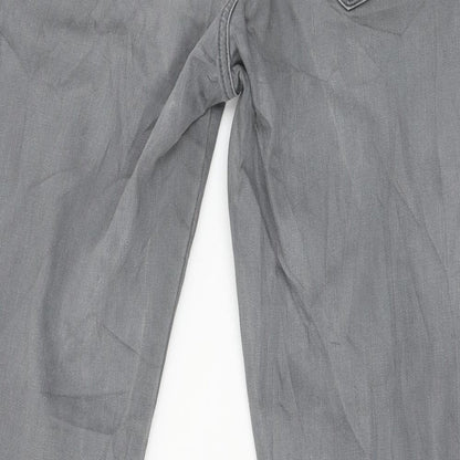 Blue Monkey Womens Grey Striped Denim Skinny Jeans Size 29 in L26 in