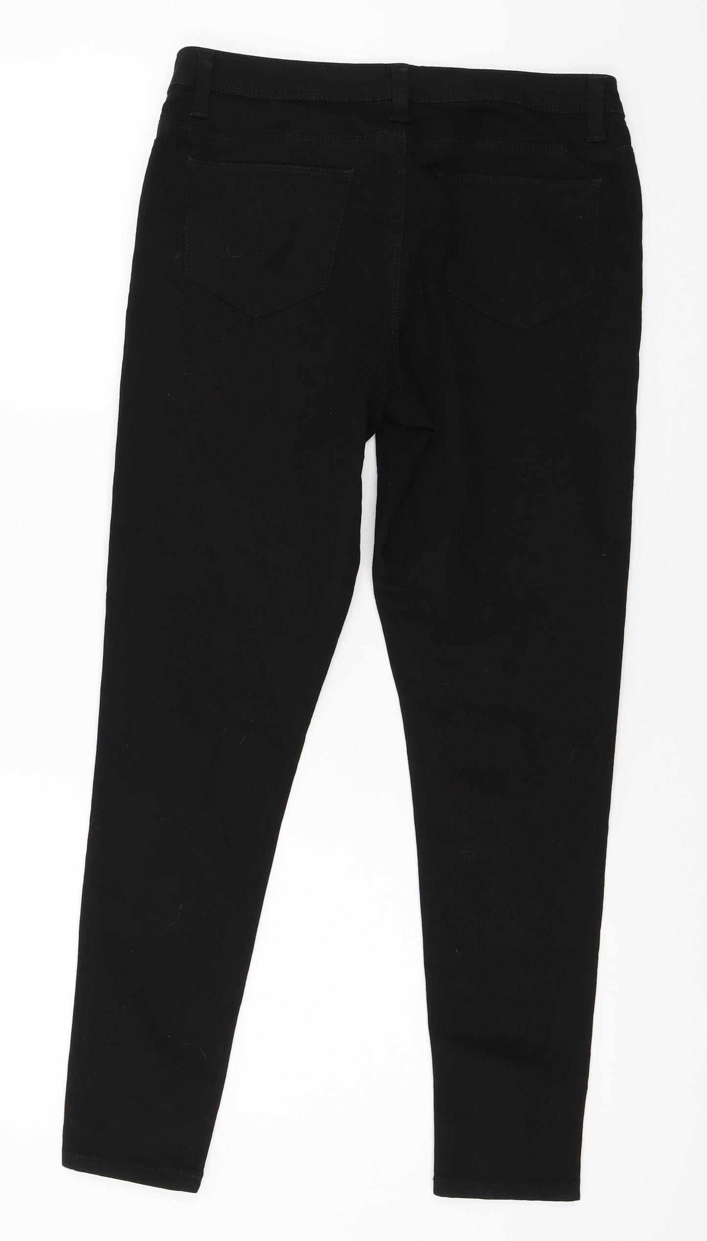 Denim & Co. Womens Black  Denim Skinny Jeans Size 10 L25 in