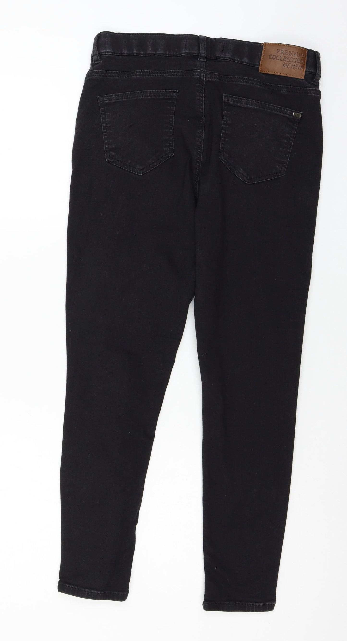 Womens UK Size 30 in Preworn Regular Fit Skinny Black Jeans