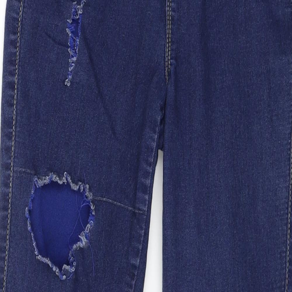 Denim & Co. Womens Blue  Denim Jegging Jeans Size 6 L27 in