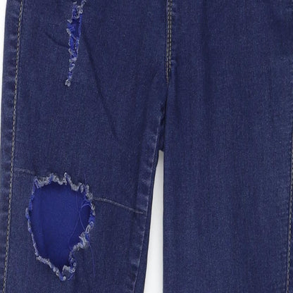 Denim & Co. Womens Blue  Denim Jegging Jeans Size 6 L27 in