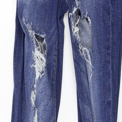 Denim & Co. Womens Blue  Denim Skinny Jeans Size 4 L28 in