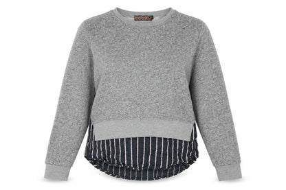 QED London Womens Grey   Pullover Sweatshirt Size S