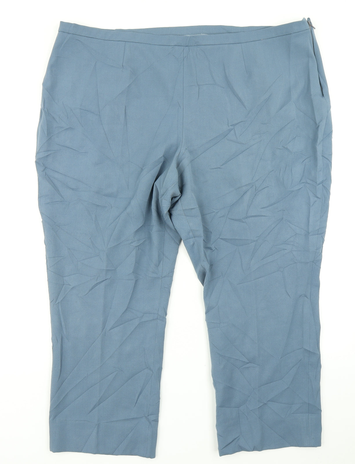 Womens UK Size 24 Artigiano Regular Fit Dress Pants Blue Trousers