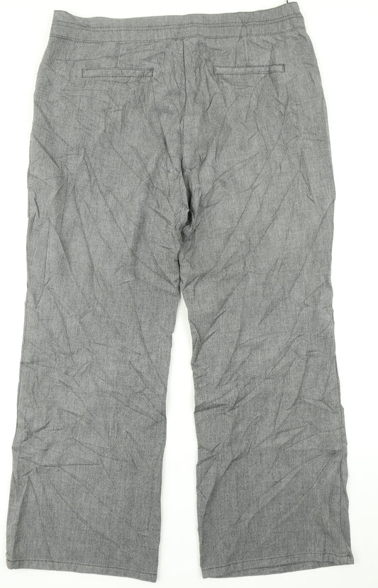 Per Una Womens Grey   Dress Pants Trousers Size 18 L26 in