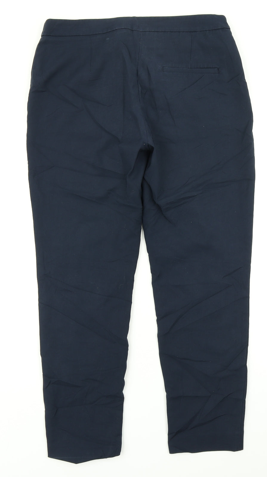 Womens UK Size 10 H&M Regular Fit Dress Pants Blue Trousers