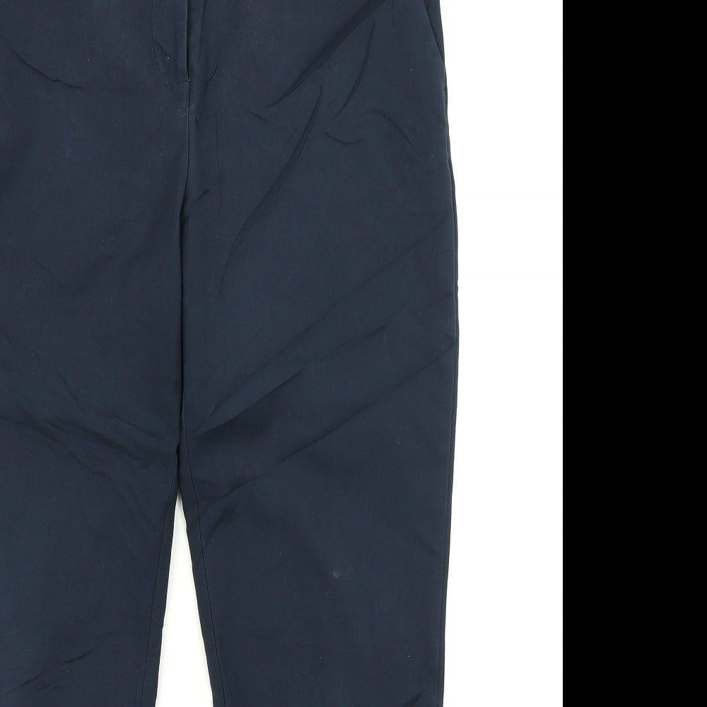 Womens UK Size 10 H&M Regular Fit Dress Pants Blue Trousers