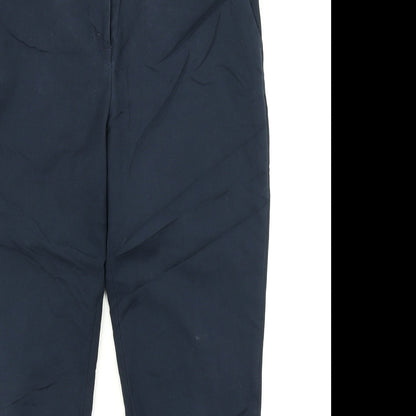 Womens UK Size 10 H&M Regular Fit Dress Pants Blue Trousers
