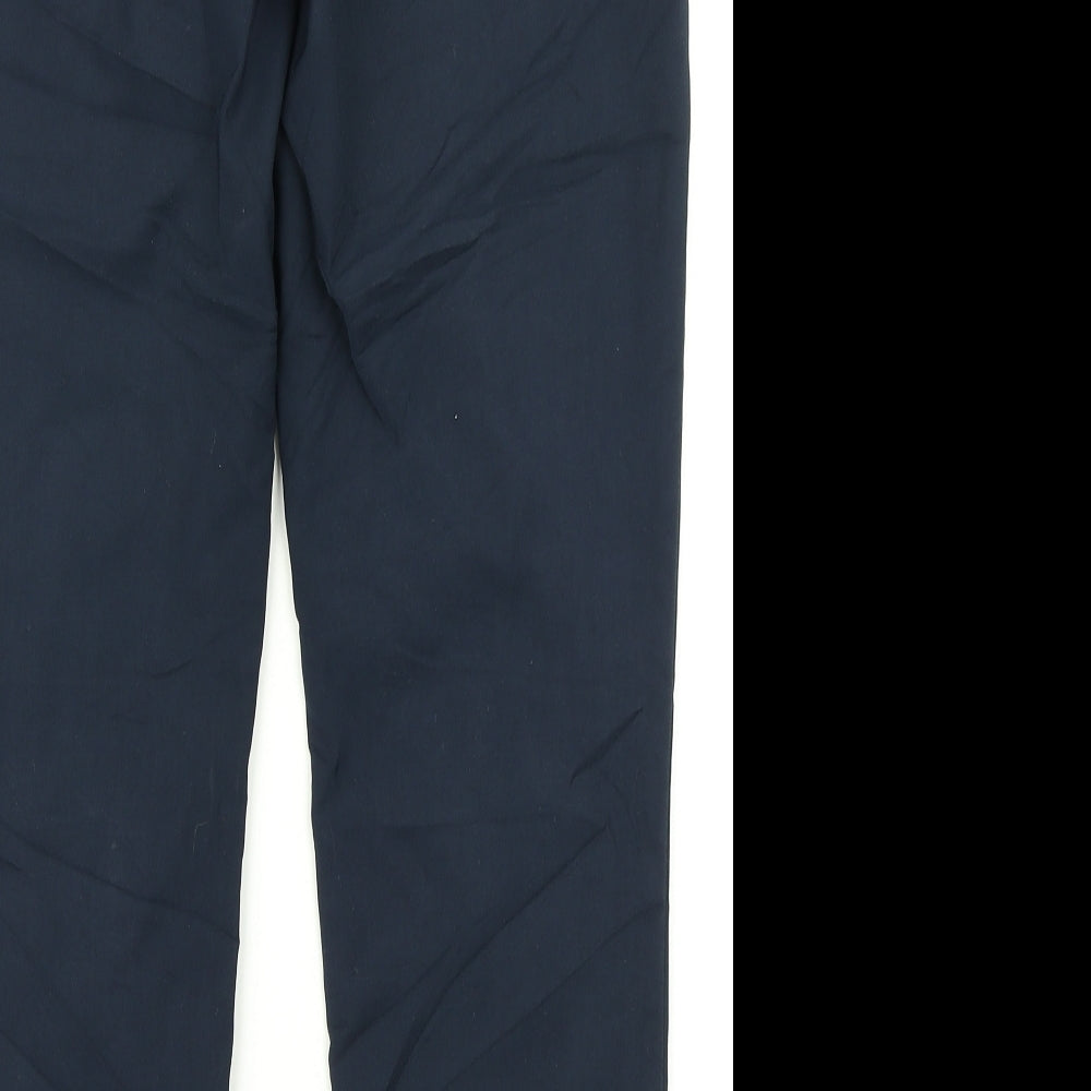 Womens UK Size 10 H&M Regular Fit Dress Pants Blue Trousers