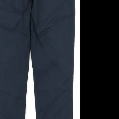 Womens UK Size 10 H&M Regular Fit Dress Pants Blue Trousers