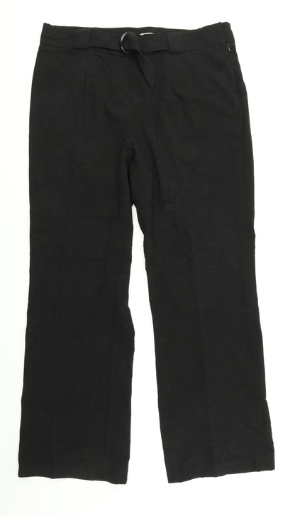 Womens UK Size 18 Klass Regular Fit Dress Pants Black Trousers