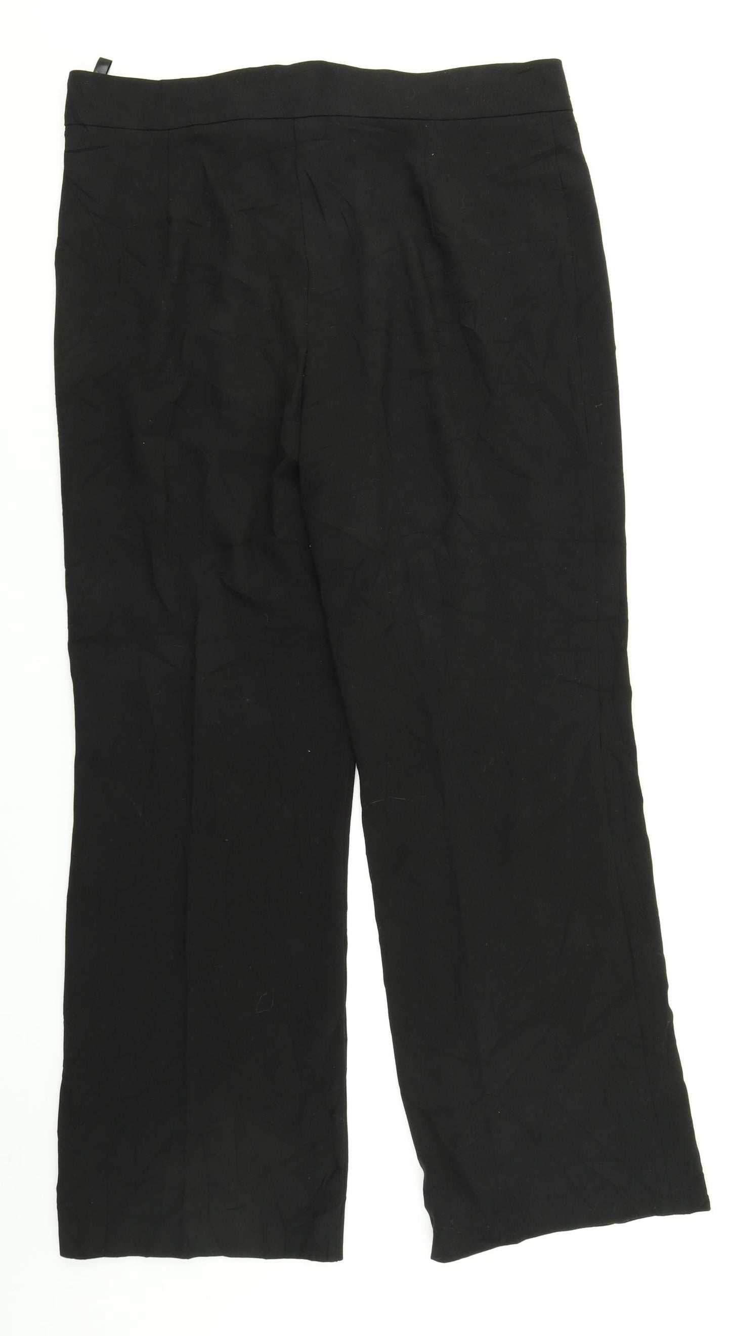 Womens UK Size 18 Klass Regular Fit Dress Pants Black Trousers