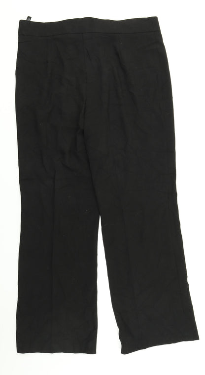 Womens UK Size 18 Klass Regular Fit Dress Pants Black Trousers
