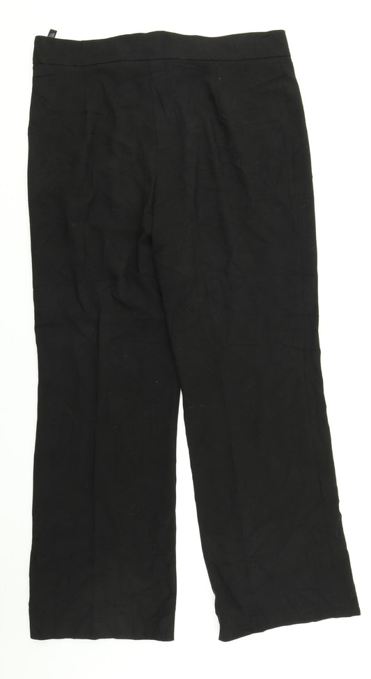 Womens UK Size 18 Klass Regular Fit Dress Pants Black Trousers