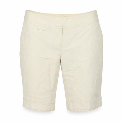 Studio Y Womens Beige Striped  Chino Shorts Size 36 in