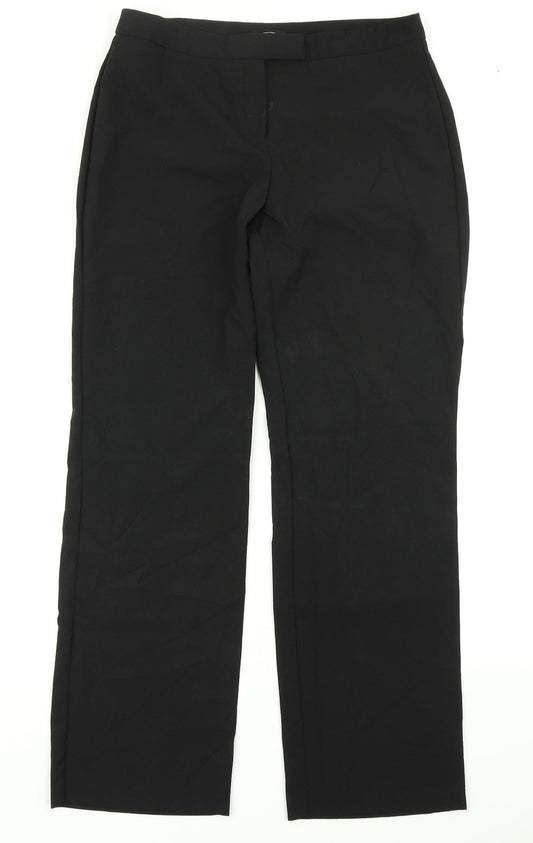 F&F Womens Black   Dress Pants Trousers Size 8 L27 in