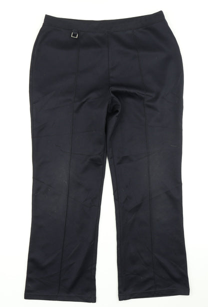 Womens UK Size 14 Wardrobe Regular Fit  Blue Trousers