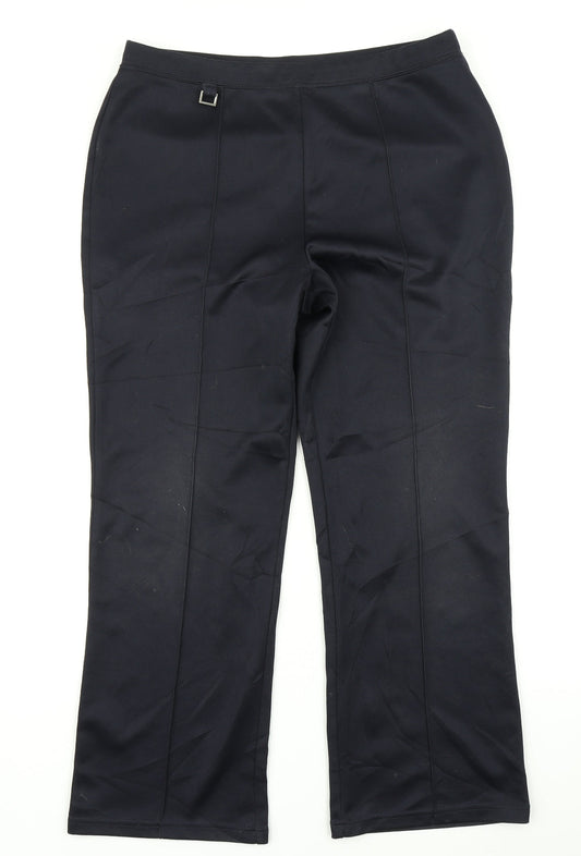 Womens UK Size 14 Wardrobe Regular Fit  Blue Trousers