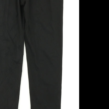 Womens UK Size 12 Boohoo Regular Fit Dress Pants Black Trousers