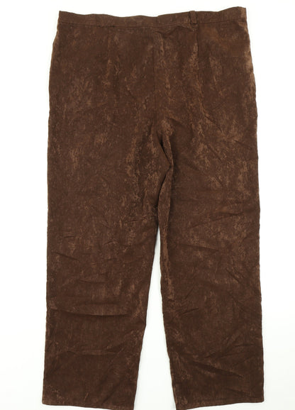 Miss Sukkmani Womens Brown   Trousers  Size 36 in L28 in