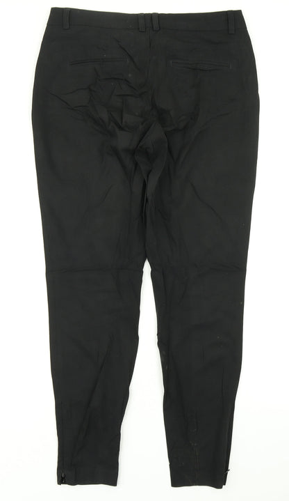 Womens UK Size 10 NEXT Regular Fit Dress Pants Black Trousers