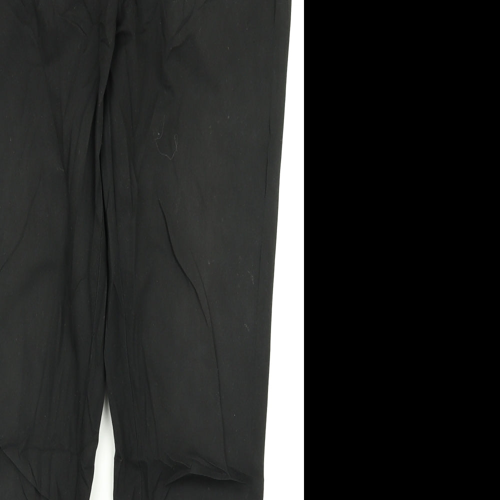 Womens UK Size 10 NEXT Regular Fit Dress Pants Black Trousers