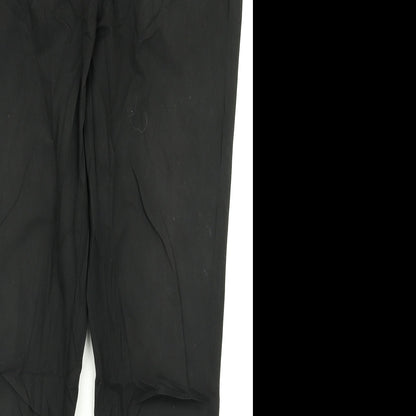 Womens UK Size 10 NEXT Regular Fit Dress Pants Black Trousers